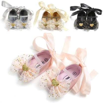 Princess Lace Up Bow Shoes (without headband)