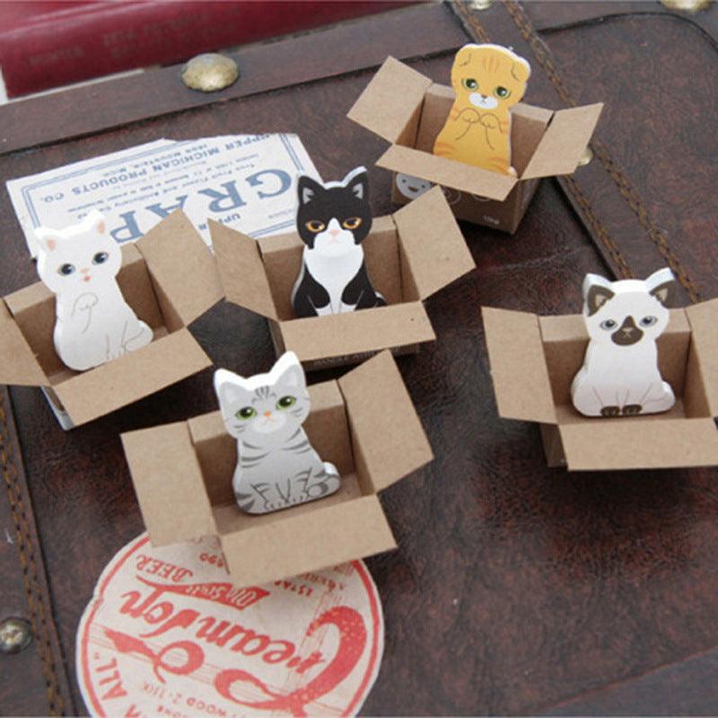 Paper Carton Cute Carton Cat Note Book Note
