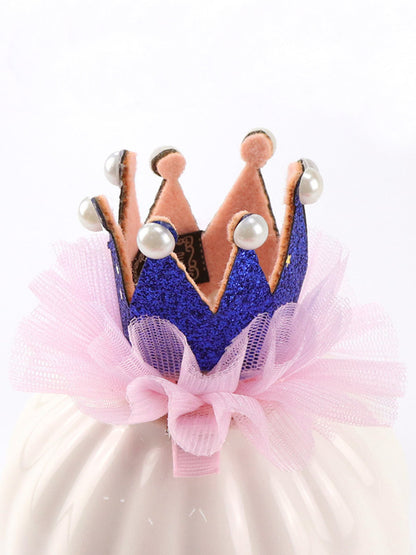Crowned Cutie Glitter Crown Hair Clip