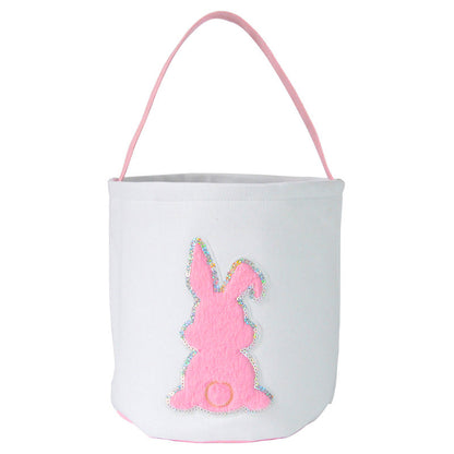 Wholesale 10PCS Easter Sequin Basket Plush TOY