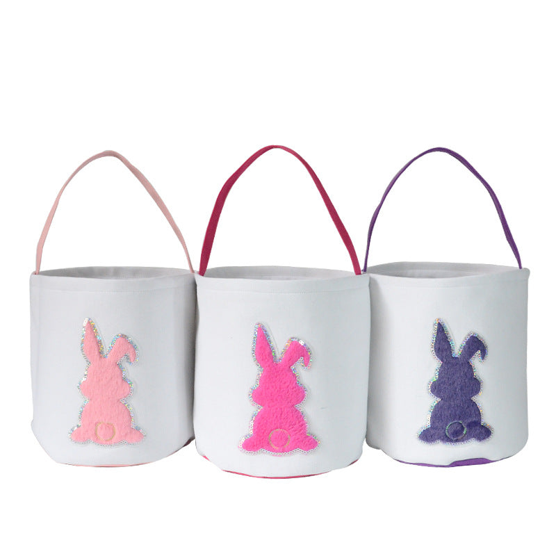 Wholesale 10PCS Easter Sequin Basket Plush TOY