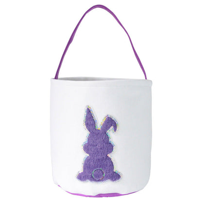 Wholesale 10PCS Easter Sequin Basket Plush TOY