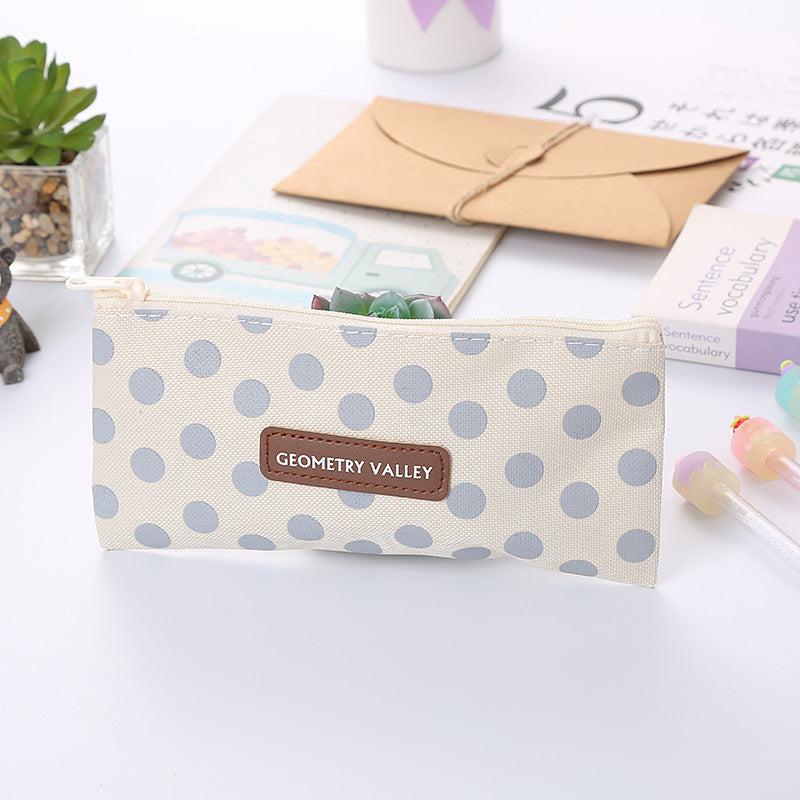 Oxford Square Pencil Case Cute Stationery Storage Bag