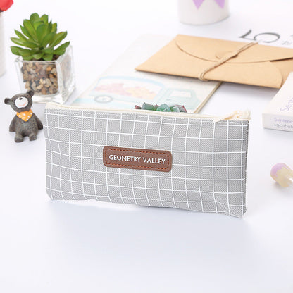Oxford Square Pencil Case Cute Stationery Storage Bag