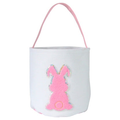 Wholesale 10PCS Easter Sequin Basket Plush TOY