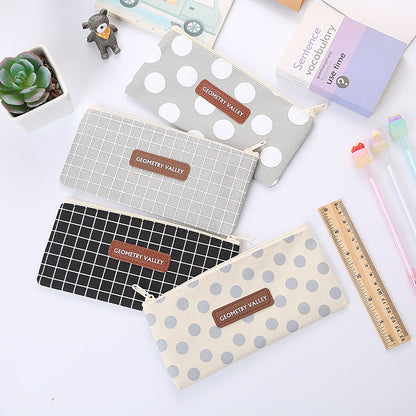 Oxford Square Pencil Case Cute Stationery Storage Bag