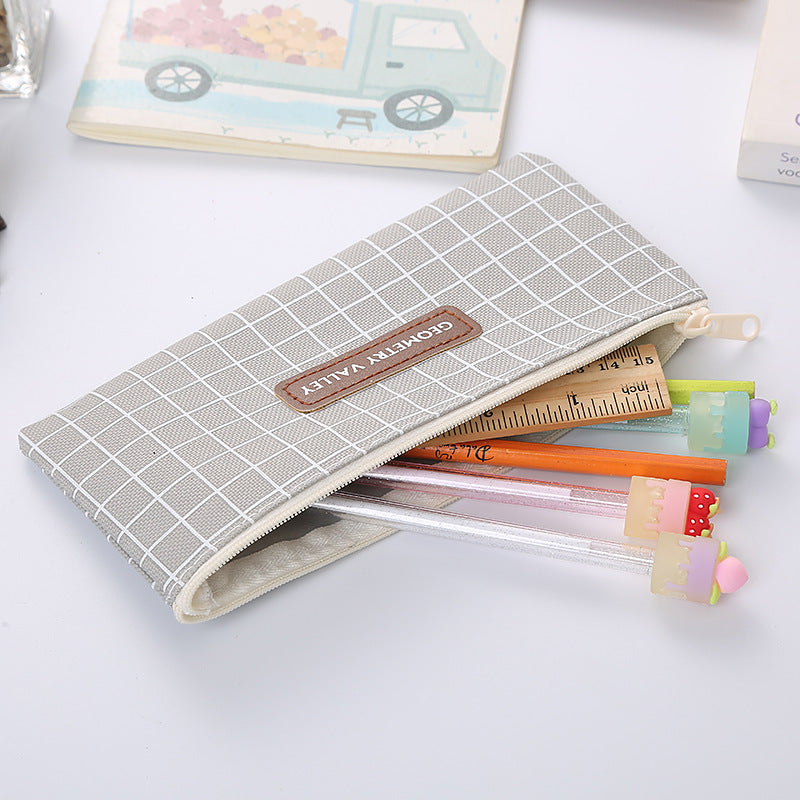 Oxford Square Pencil Case Cute Stationery Storage Bag