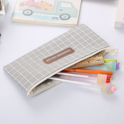 Oxford Square Pencil Case Cute Stationery Storage Bag