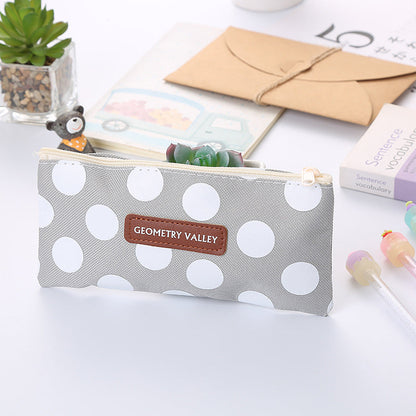 Oxford Square Pencil Case Cute Stationery Storage Bag