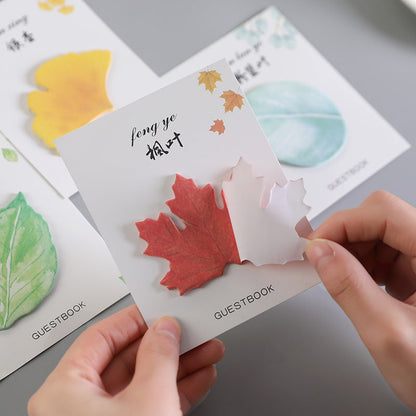 Paper Creative Leaf Maple Leaf Ginkgo Sticky Notes