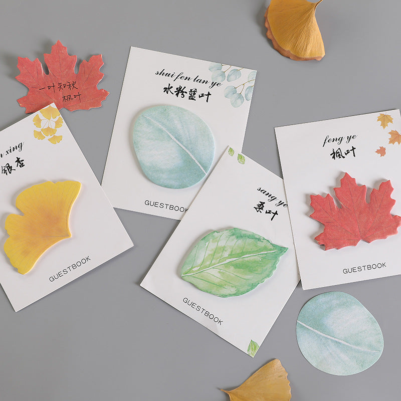 Paper Creative Leaf Maple Leaf Ginkgo Sticky Notes