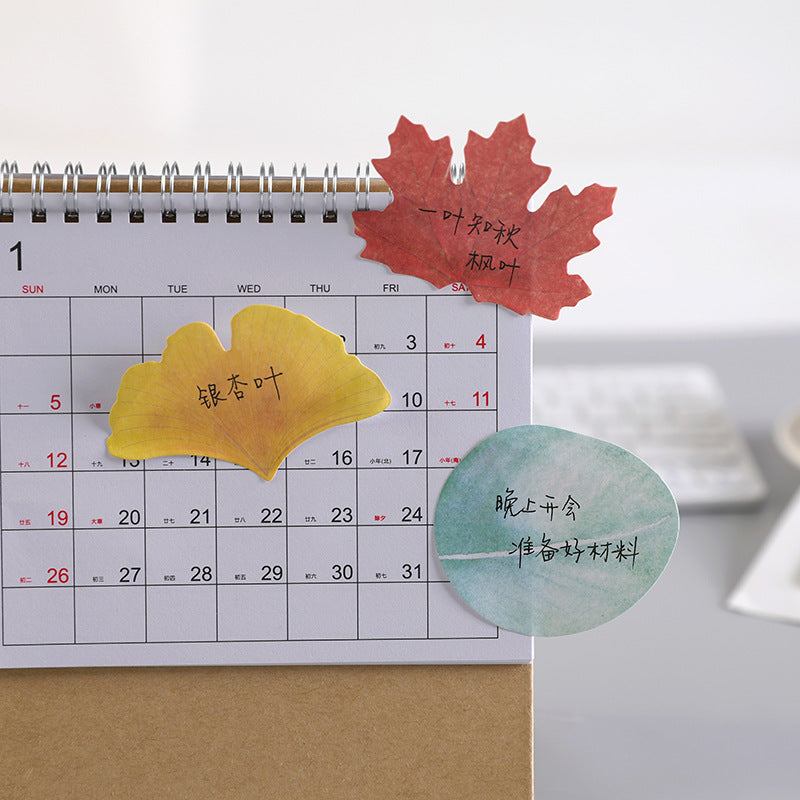 Paper Creative Leaf Maple Leaf Ginkgo Sticky Notes