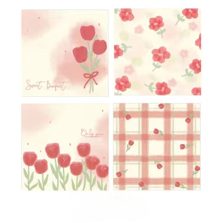 Paper Rose Series Post-it Notes