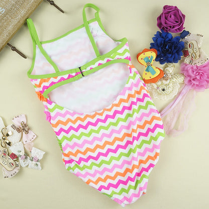 Wholesale Children's Swimsuit One-Piece Sunscreen Quick-drying Sling Triangle Swimwear