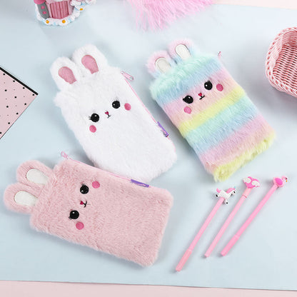 New Cartoon Plush Pencil Bag