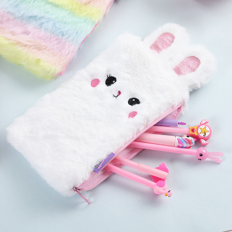 New Cartoon Plush Pencil Bag