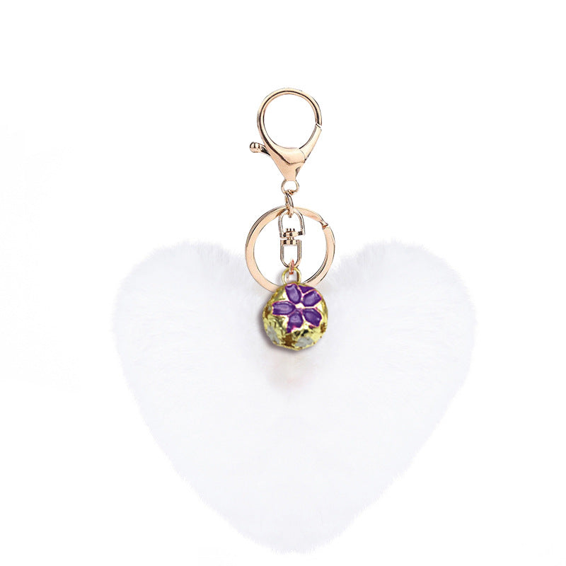 Heart Plush Keychain