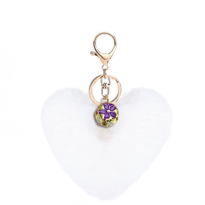 Heart Plush Keychain