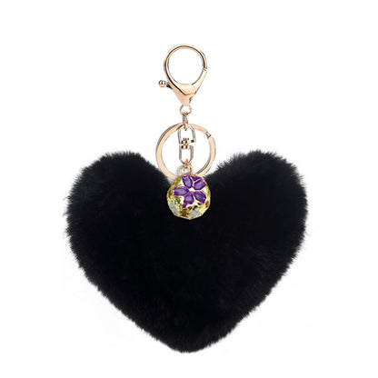 Heart Plush Keychain