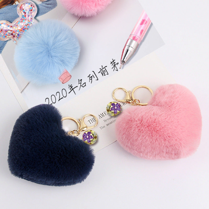 Heart Plush Keychain