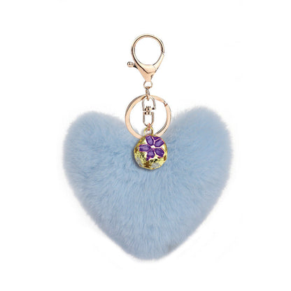 Heart Plush Keychain