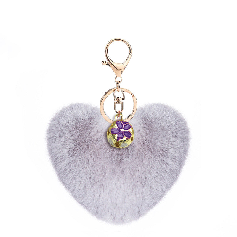 Heart Plush Keychain
