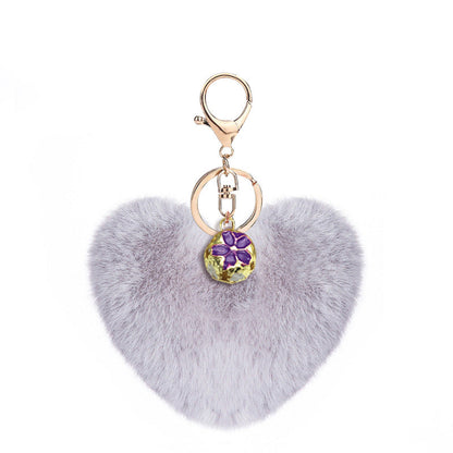 Heart Plush Keychain