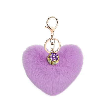 Heart Plush Keychain