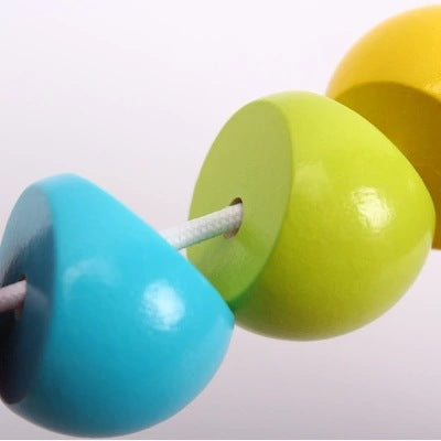 Children's Puzzle Toys with Simulated Wooden Twisted Caterpillars