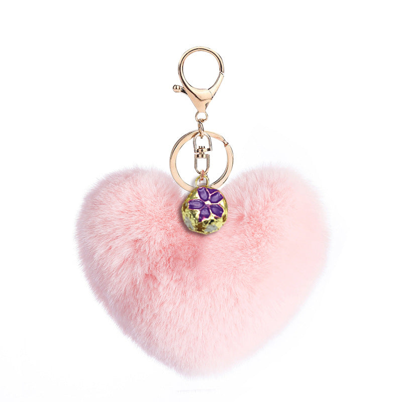 Heart Plush Keychain