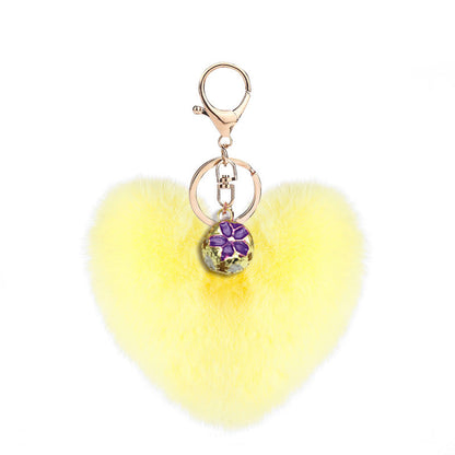 Heart Plush Keychain