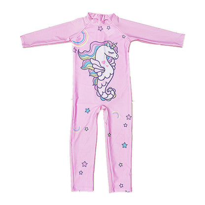 Wholesale Kids One Piece Surf Suit Polyester Swimwear