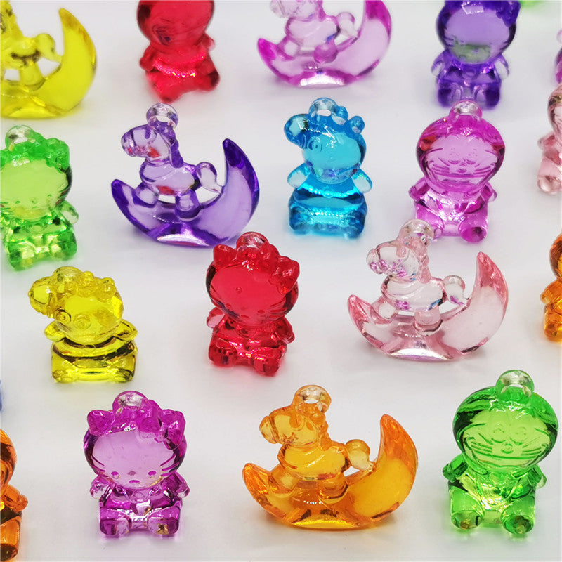 128 Pieces Amusement Park Toys Cartoon Colorful Beads