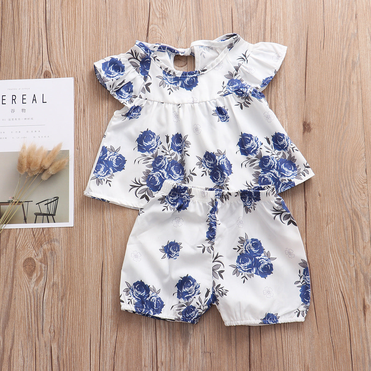 Top Girls  Short Skirt Two-piece Set Baby Clothes