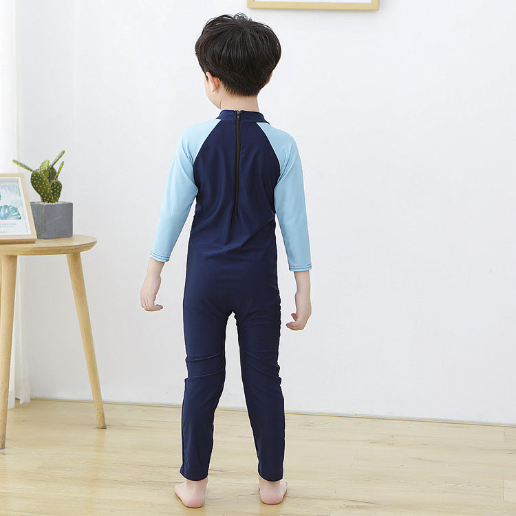 Wholesale Kids One Piece Surf Suit Polyester Swimwear