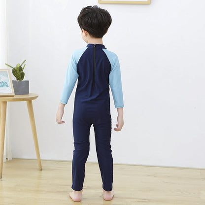 Wholesale Kids One Piece Surf Suit Polyester Swimwear