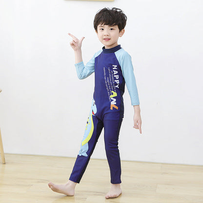 Wholesale Kids One Piece Surf Suit Polyester Swimwear