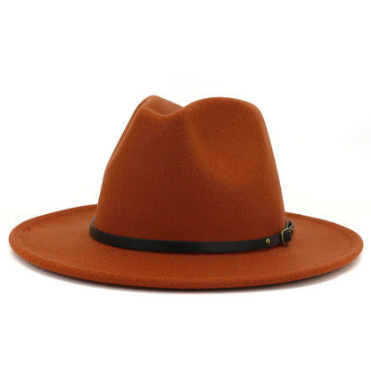 Jazz Hat Autumn And Winter British Retro Top Hat Fashion Women's Woolen Hat Wholesale Women's Hats