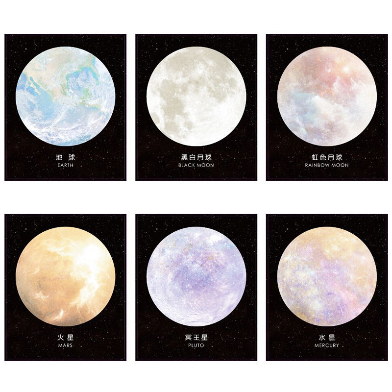 Paper Science Fiction Planet Sticky Notes