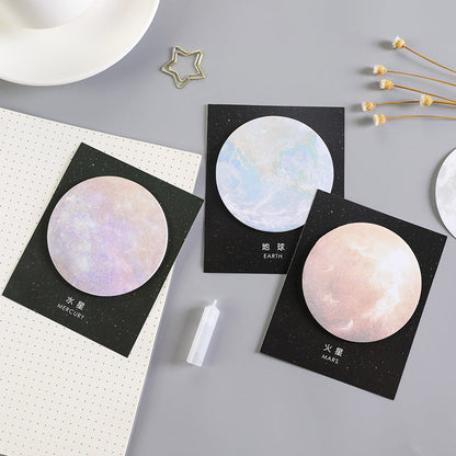 Paper Science Fiction Planet Sticky Notes