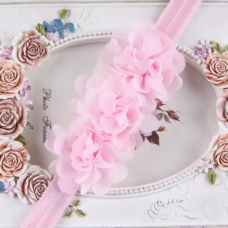 Ruffle Rose Headband