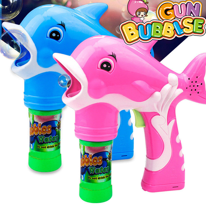 Cute Cartoon Dolphin Shape Bubble Gun