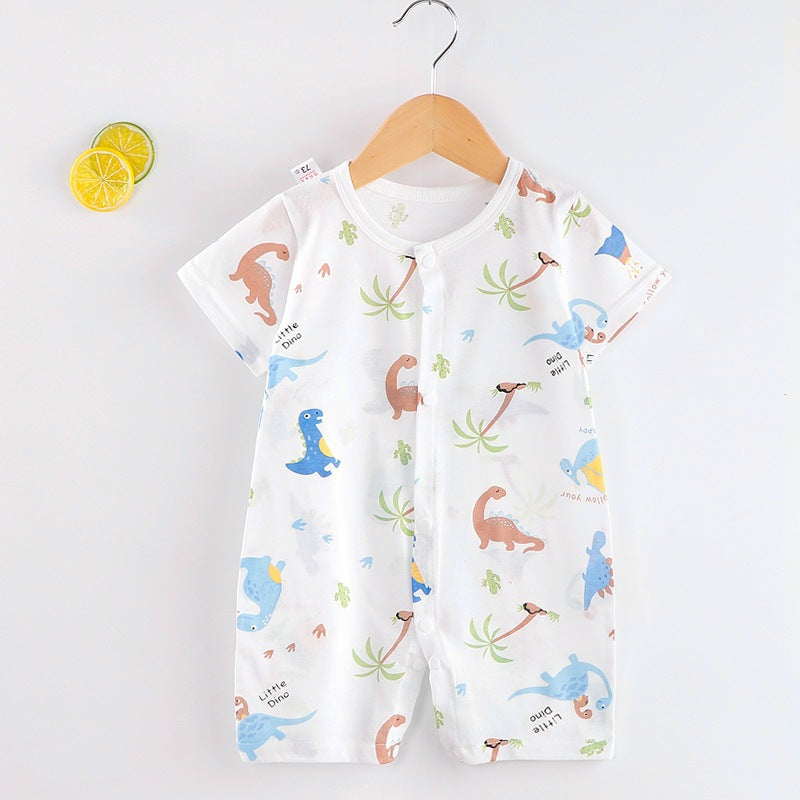 Cotton Baby Onesie Cow Pattern