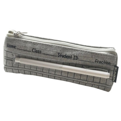 Vintage Canvas Triangular Pencil Case