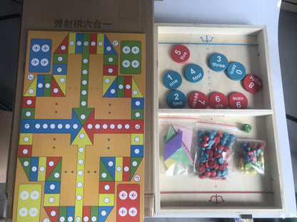 Interactive Wooden Chess Set for Parent-Child Educational Fun