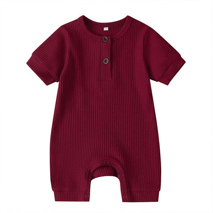 Solid Color Baby Onesies Cotton Baby Clothes