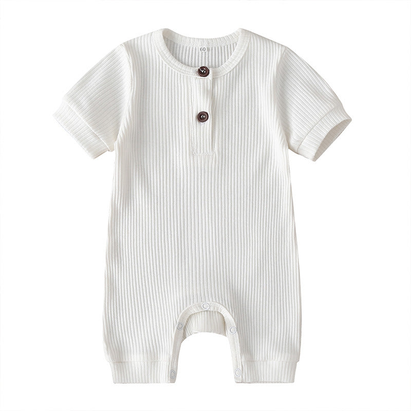 Solid Color Baby Onesies Cotton Baby Clothes