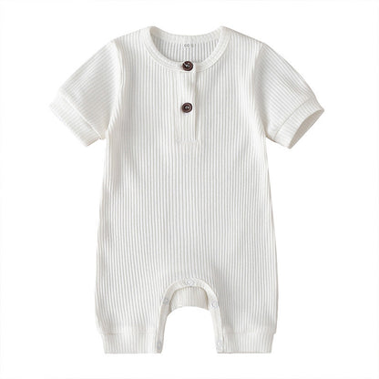 Solid Color Baby Onesies Cotton Baby Clothes