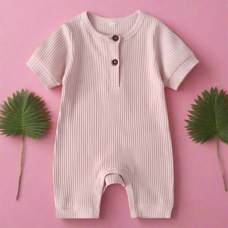 Solid Color Baby Onesies Cotton Baby Clothes