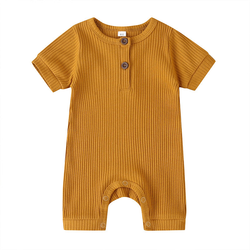 Solid Color Baby Onesies Cotton Baby Clothes